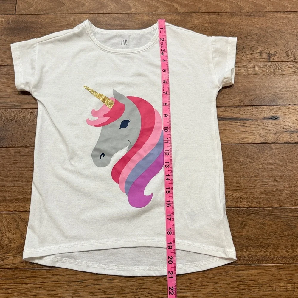 GAP Kids Girls Unicorn Short-Sleeve Sleep Shirt - Size 6